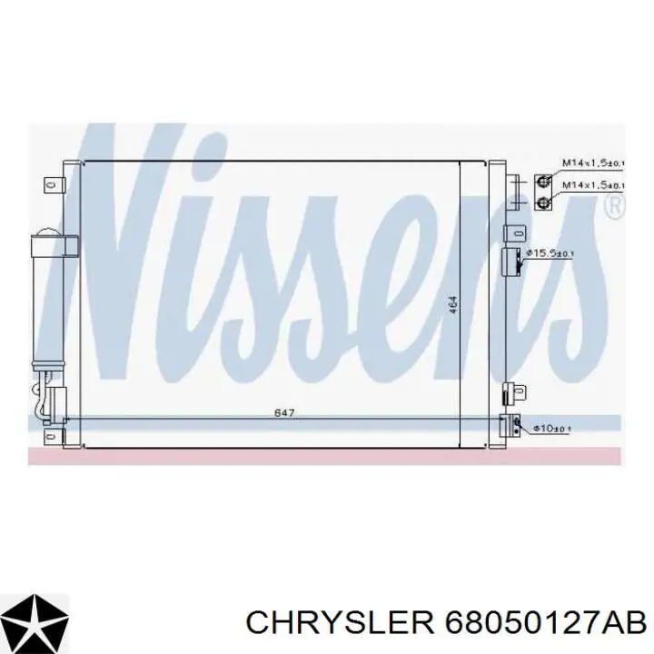 Купити 68050127AB Chrysler Радіатор системи охолодження кондиціонера