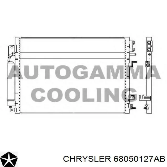 Радіатор кондиціонера 68050127AB Chrysler