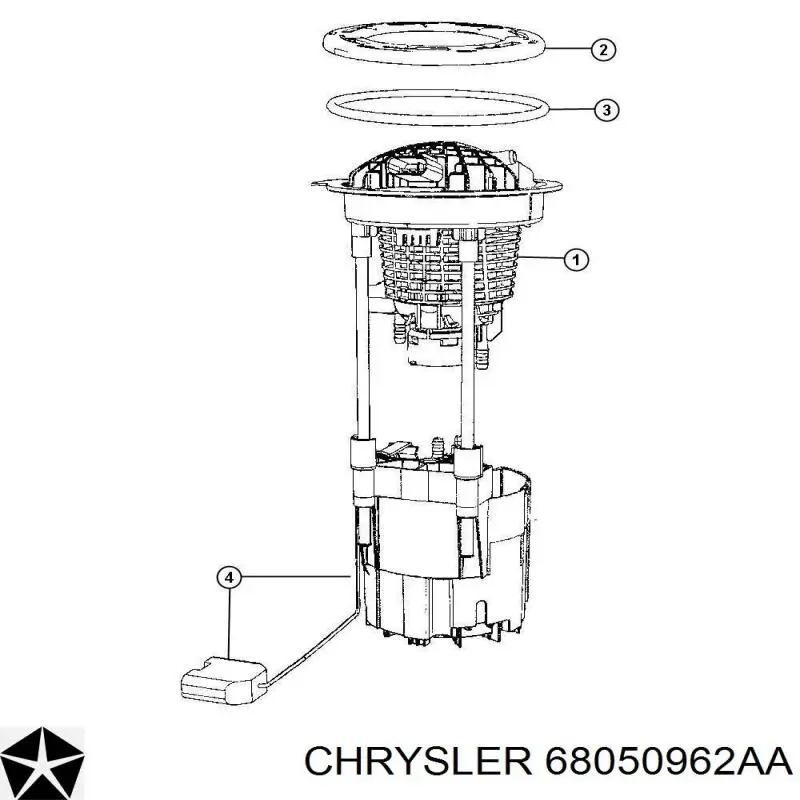 Купити 68050962AC Chrysler Насос занурювальний в баці