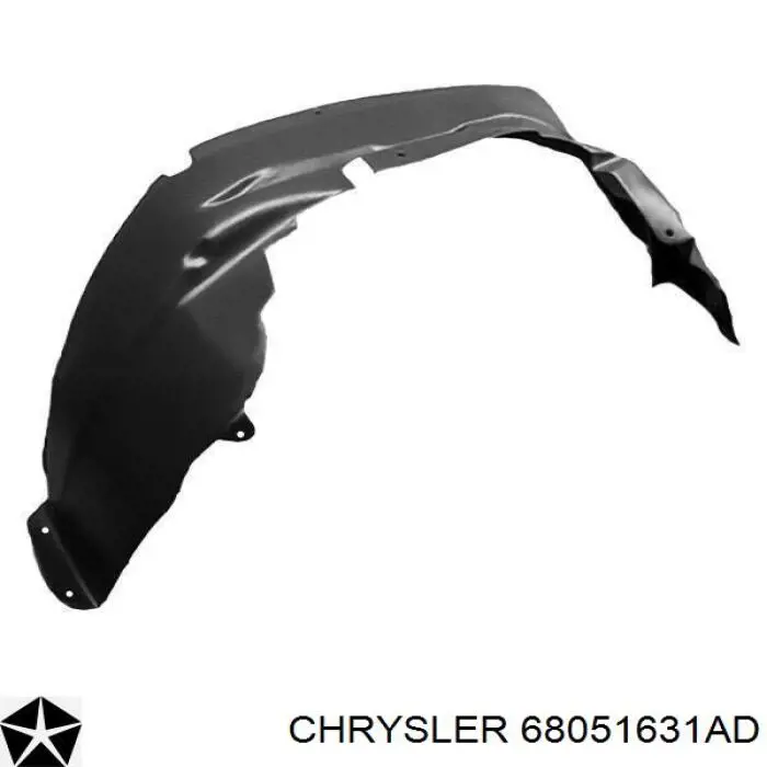 Купити 68051631AF Chrysler Супорт радіатора верхній/монтажна панель кріплення фар