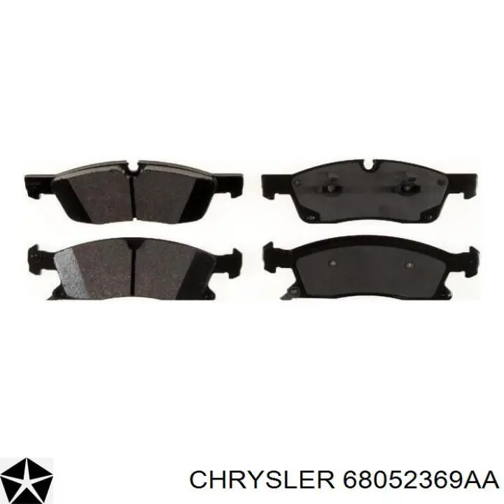 Передні тормозні колодки 68052369AA Chrysler
