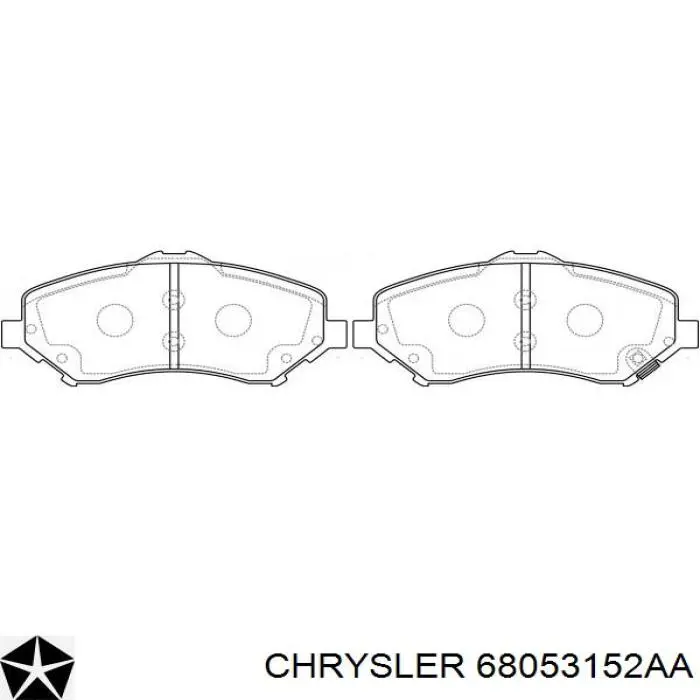 68053152AA Chrysler колодки гальмівні передні, дискові