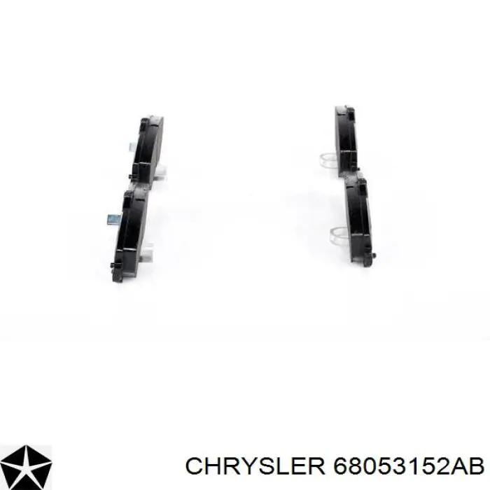 Купити 68053152AB Chrysler Колодки гальмівні передні, дискові