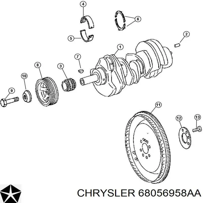5175957AA Chrysler Демпферний маховик