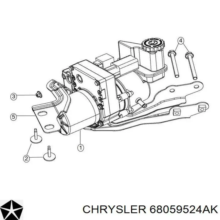 68059526AH Chrysler насос гідропідсилювача керма (гпк)