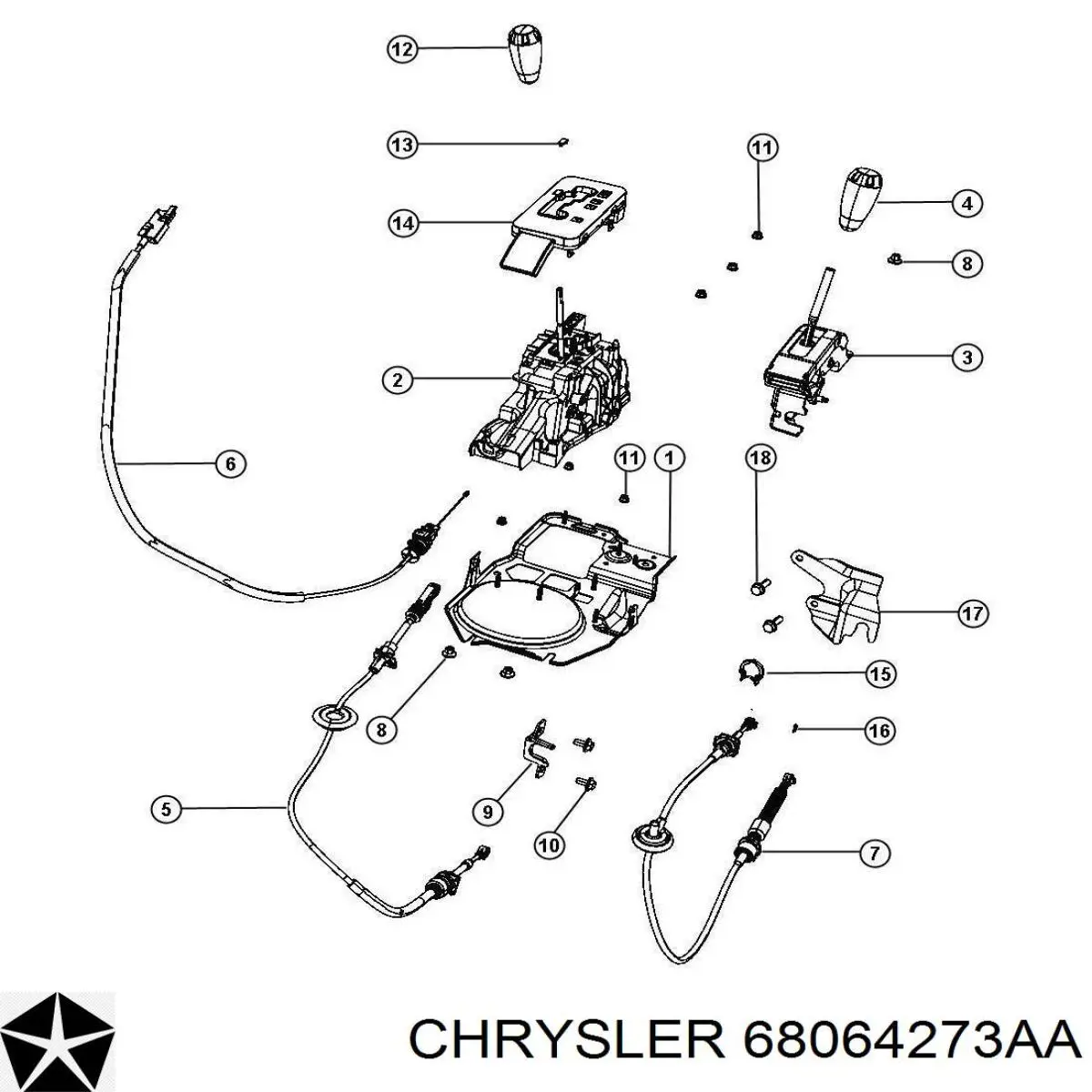  Chrysler 68064273AA ціна, від 11.73 USD