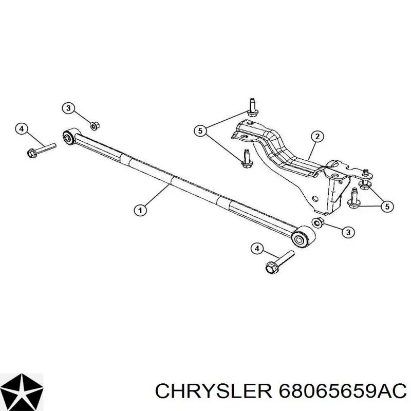 Задня поперечна тяга Chrysler 68065659AC ціна, від 25.06 USD