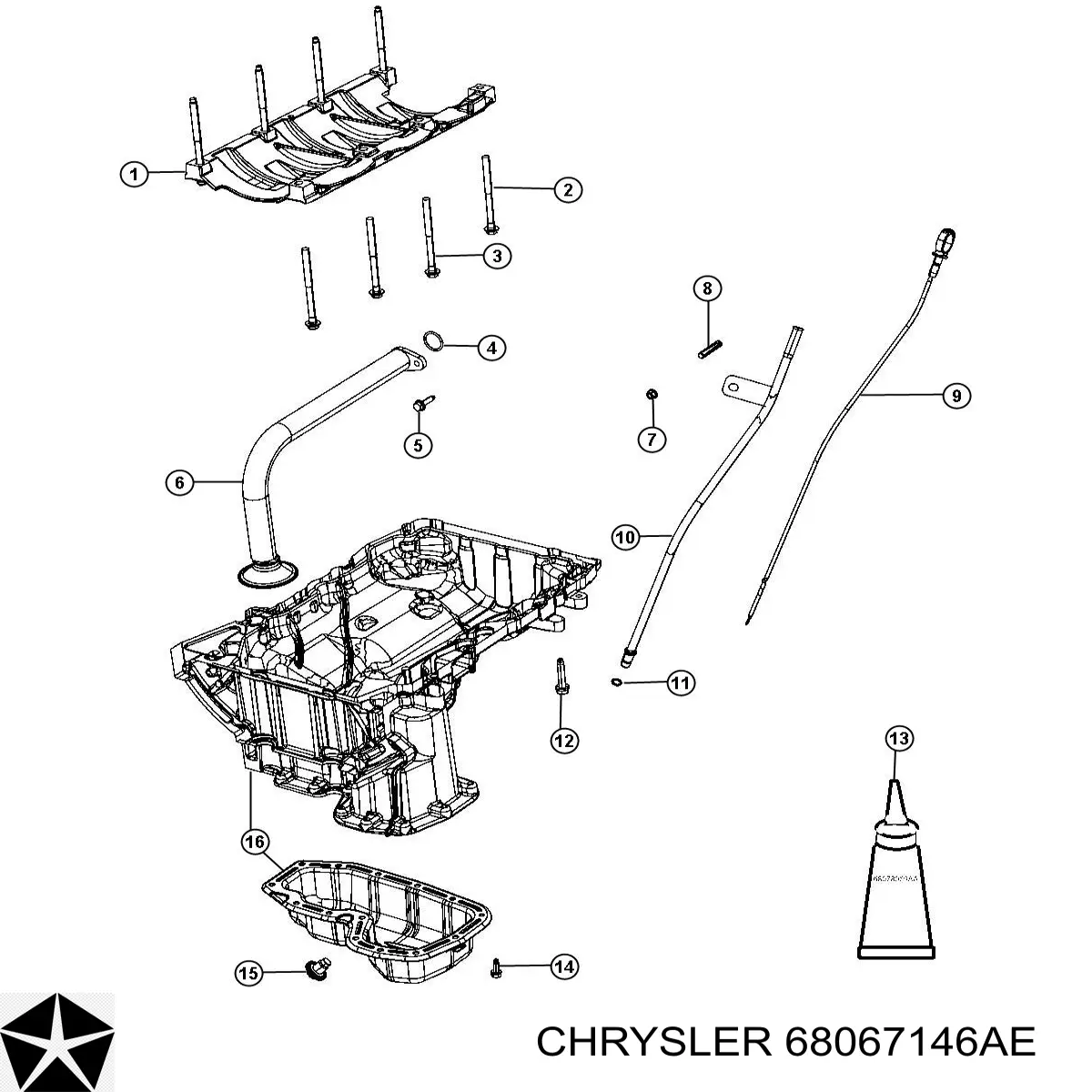  Chrysler 68067146AE ціна, від 16.11 USD