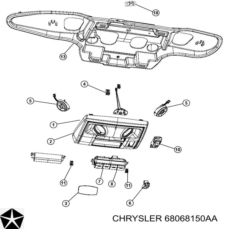  Chrysler 68068150AA ціна, від 22.00 USD