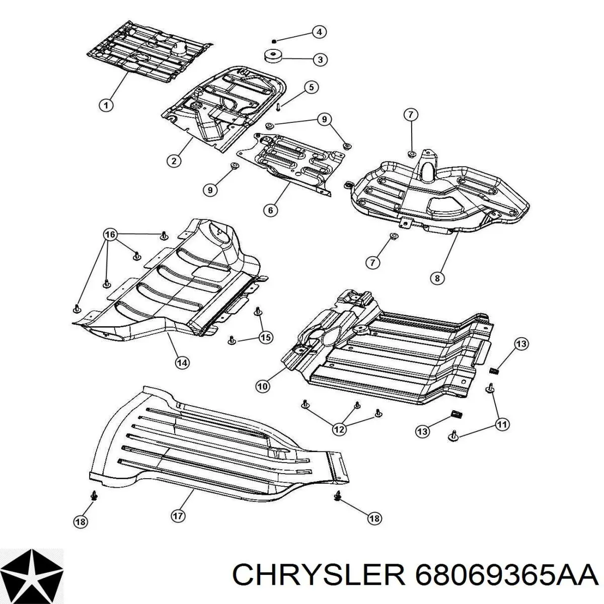  Chrysler 68069365AA ціна, від  USD