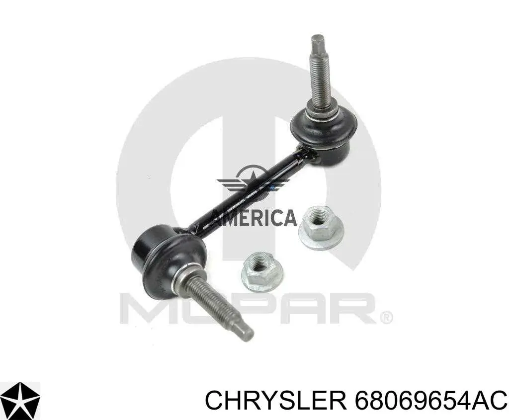 Стійка стабілізатора, переднього, права Chrysler 68069654AC ціна, від 16.67 USD