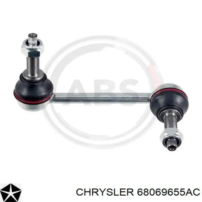 Стійка стабілізатора переднього, ліва 68069655 Chrysler