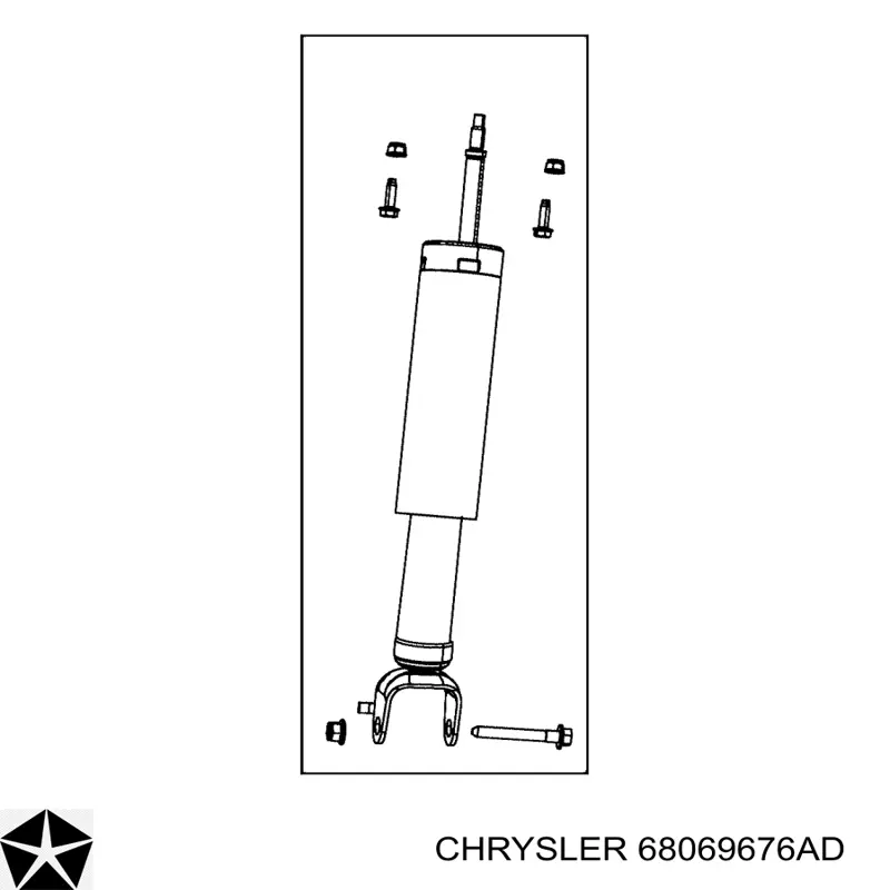 Купити 68069676AC Chrysler Стійка амортизатора задня