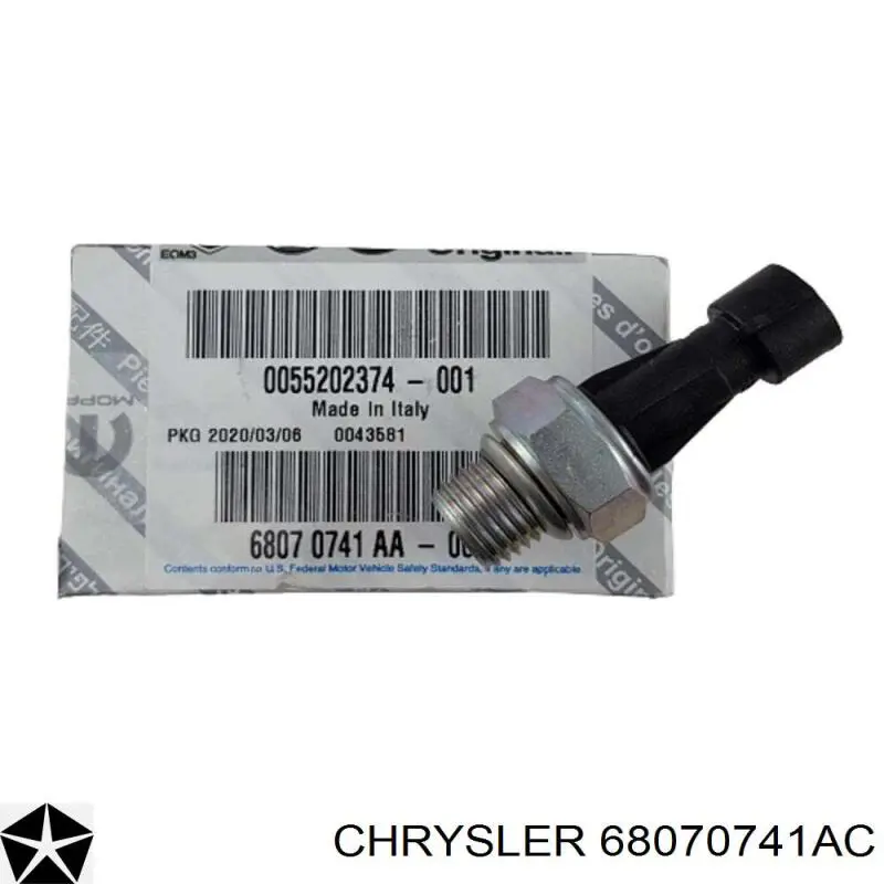 Манометри (показник тиску масла) Chrysler 68070741AC ціна, від 22.02 USD