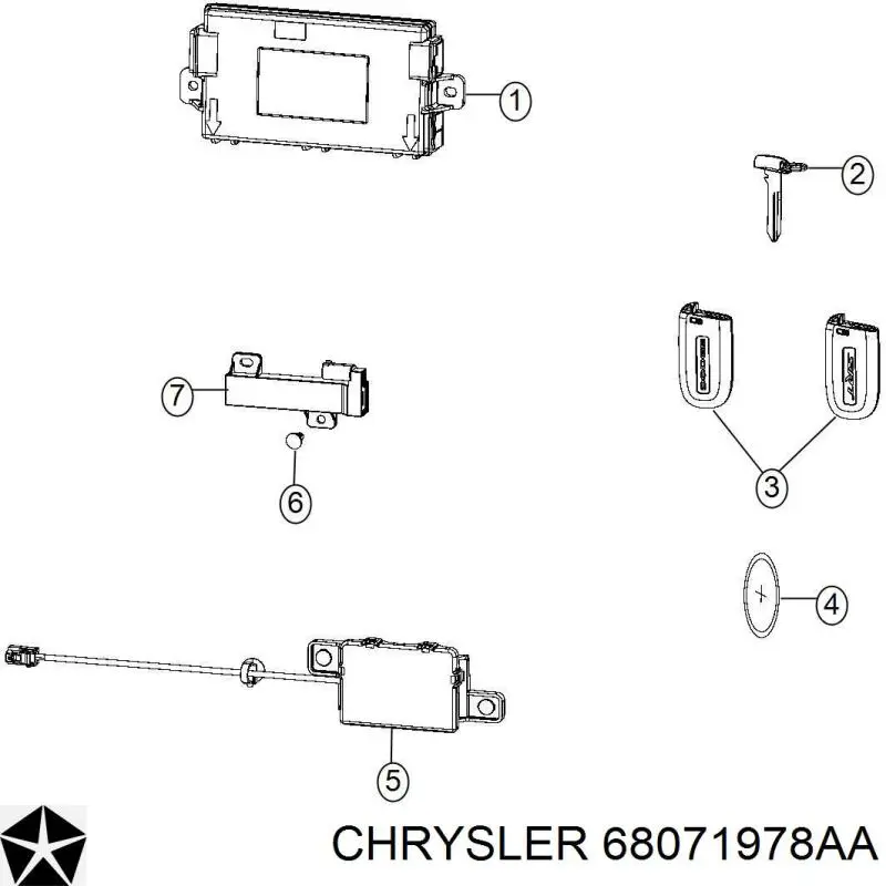 68071978AA Chrysler 