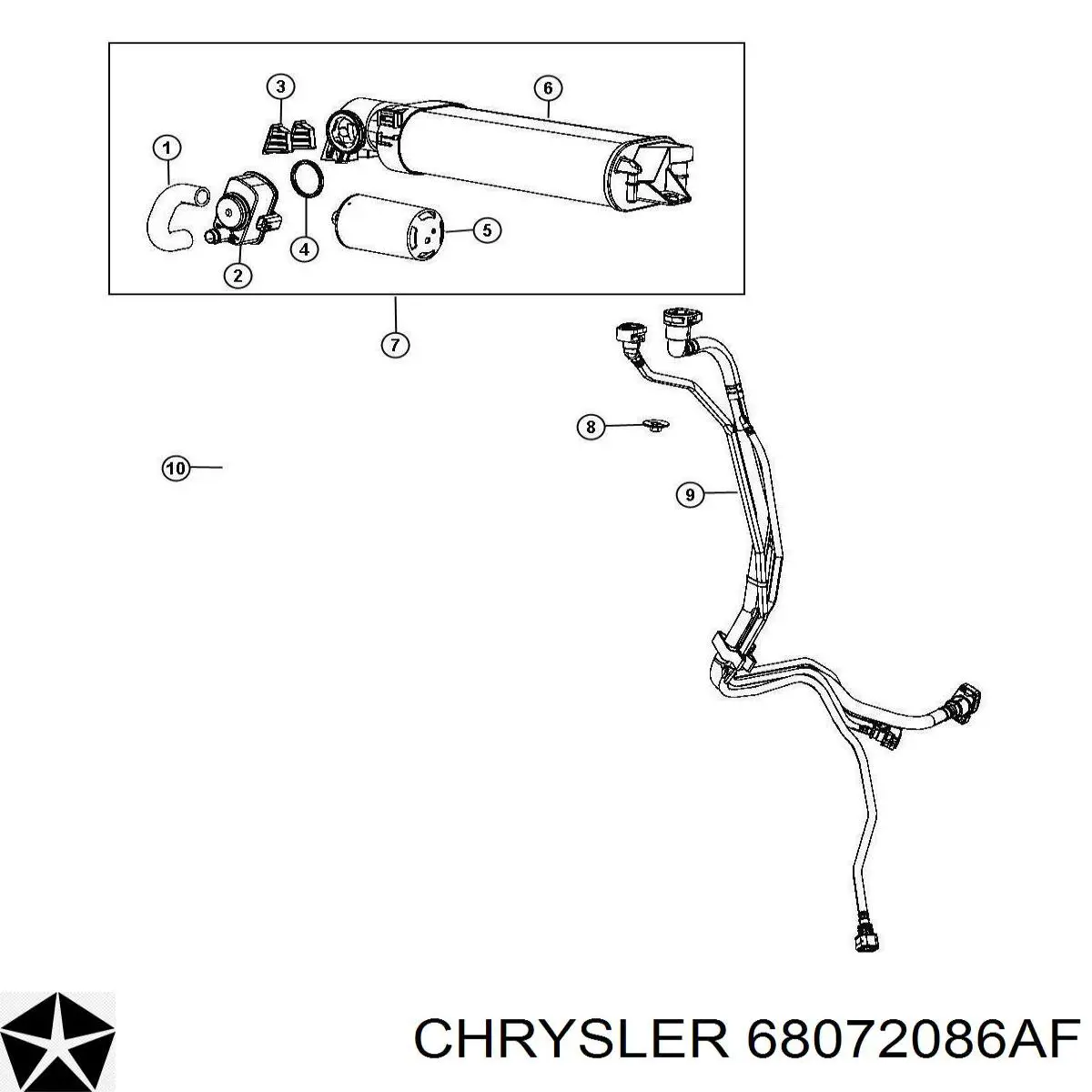  Chrysler 68072086AF ціна, від 37.96 USD