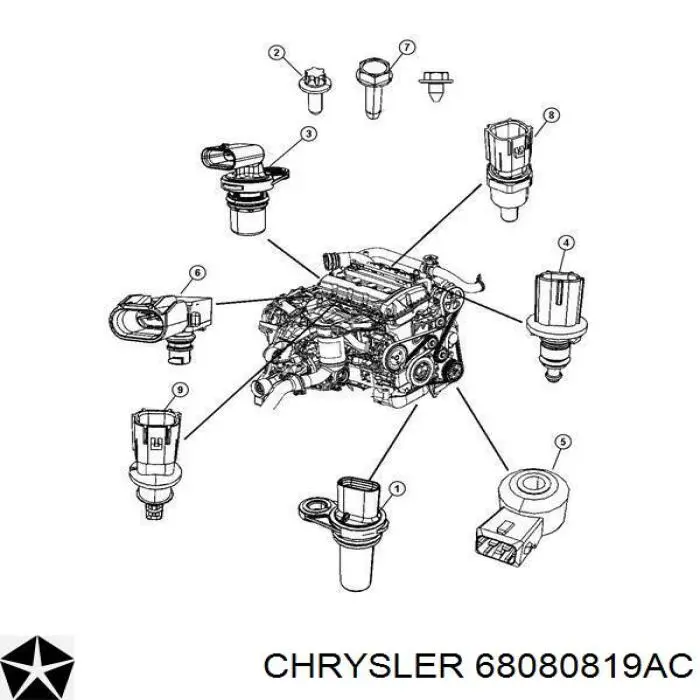 68080819AC Chrysler датчик положення розподільного