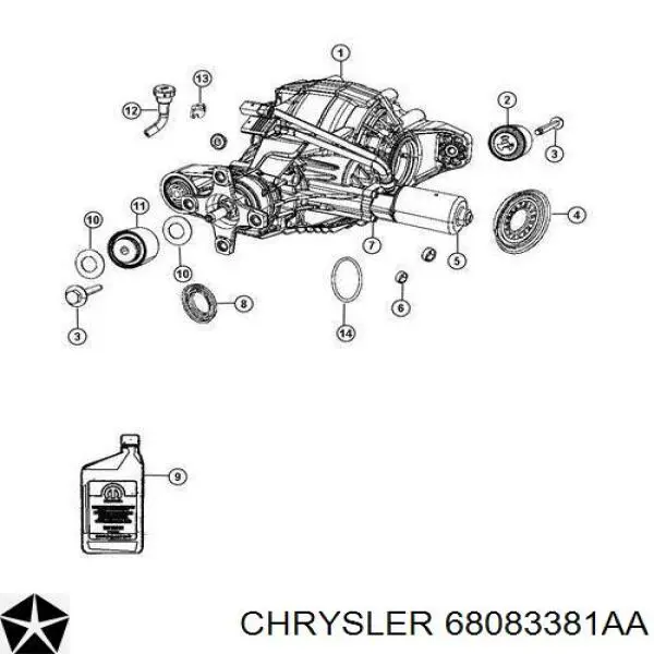 Купити 68083381AA Chrysler Масло коробки передач