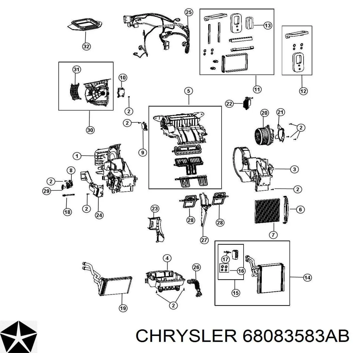  Chrysler 68083583AB ціна, від 2.28 USD