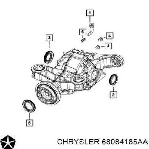  Сальник піввісі заднього моста, зовнішній Jeep Grand Cherokee 4