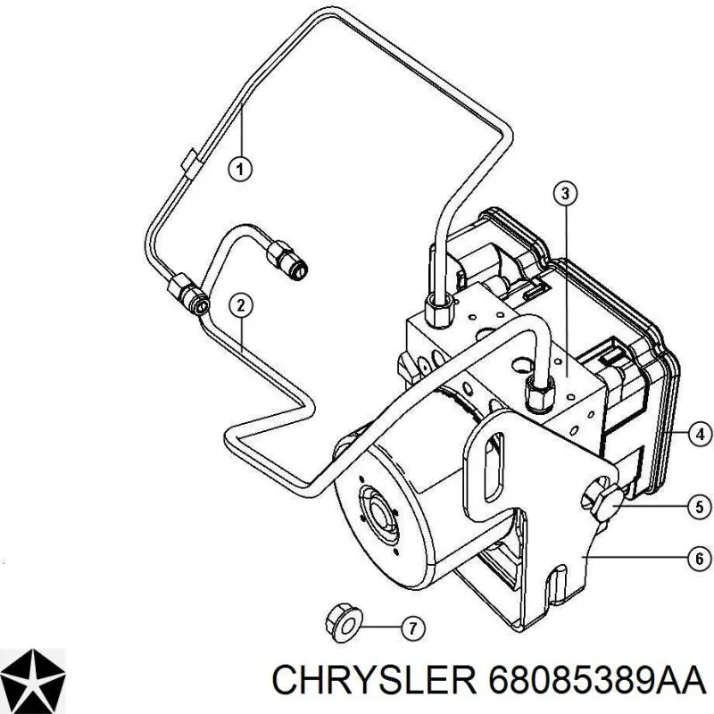 68085389AA Chrysler Блок управління АБС (ABS)