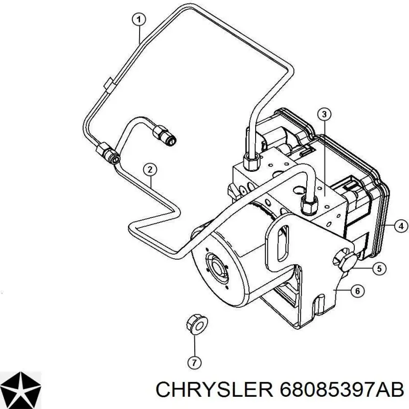 68085397AB Chrysler Блок управління АБС (ABS)