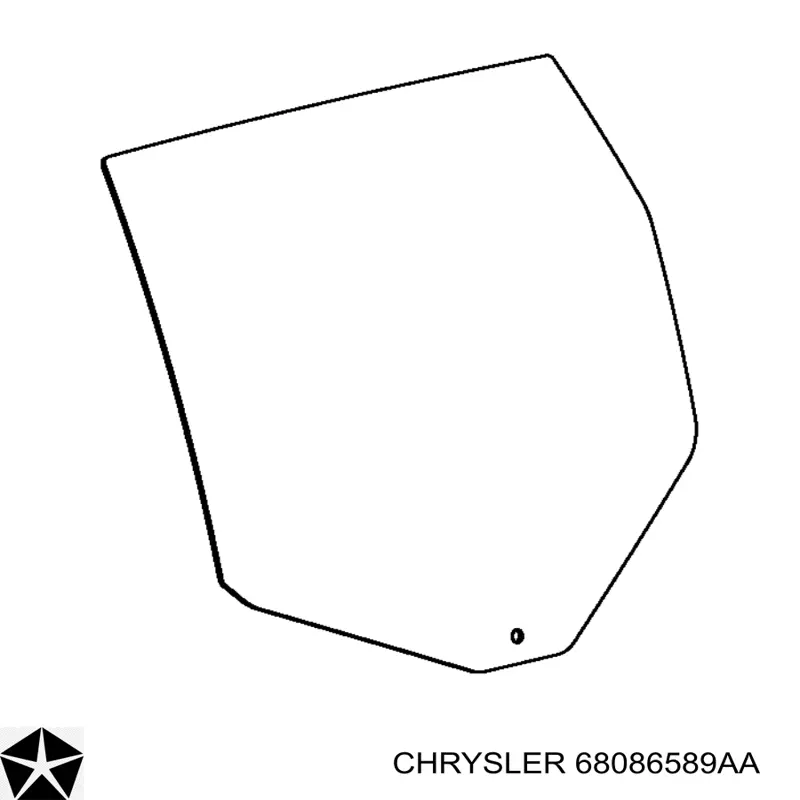 Купити 68028905AB Chrysler Скло задньої двері лівої