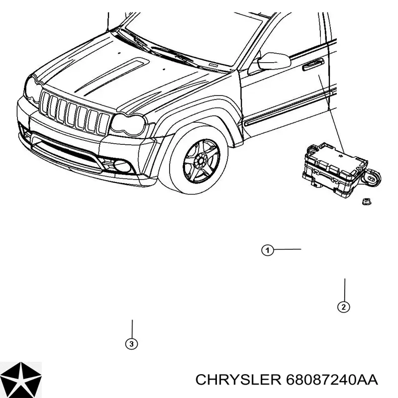  Chrysler 68087240AA ціна, від 47.81 USD