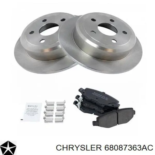 68087363AC Chrysler Амортизатори задні