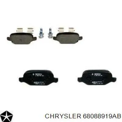 68088919AB Chrysler Колодки гальмівні задні, дискові