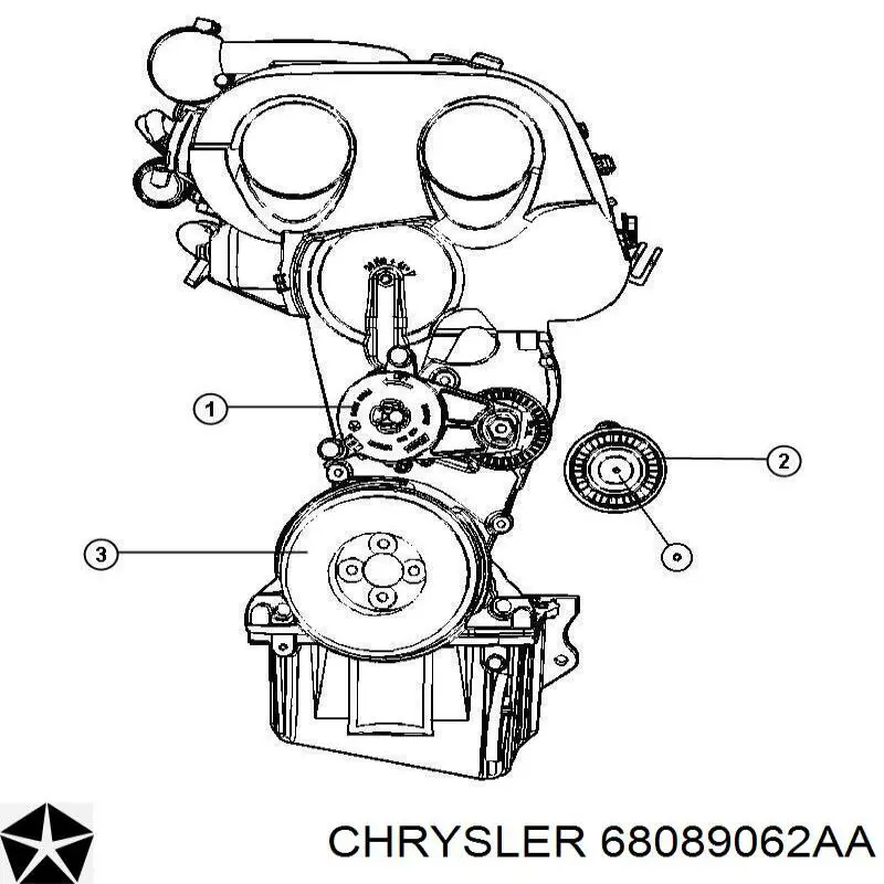  Chrysler 68089062AA ціна, від 88.50 USD