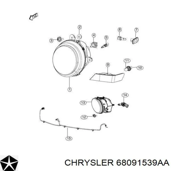  68091539AA Chrysler