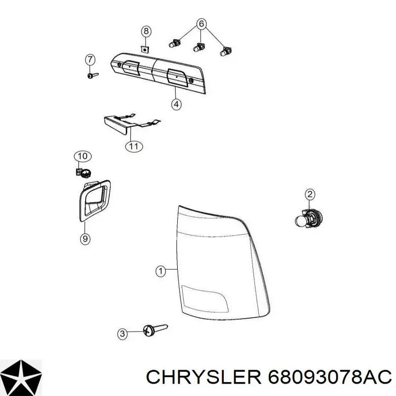  Chrysler 68093078AC ціна, від 152.02 USD