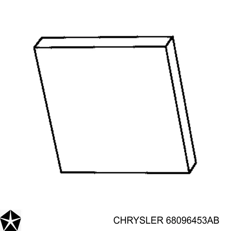 Купити 68096453AB Chrysler Фільтр салону вугільний