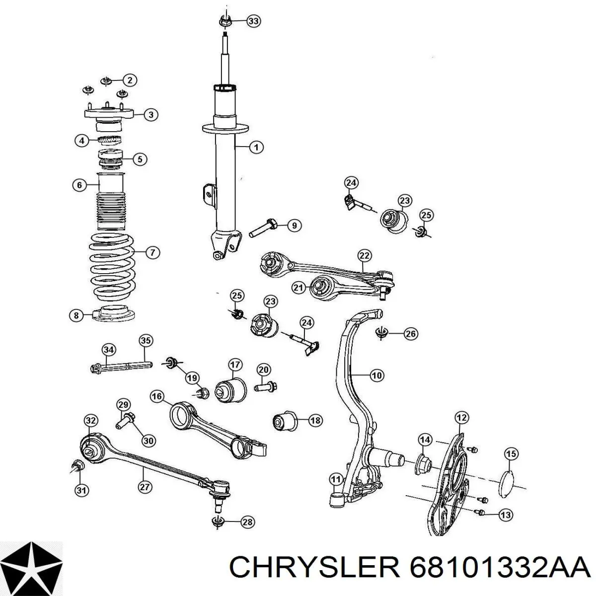 Купити 68101332AA Chrysler 