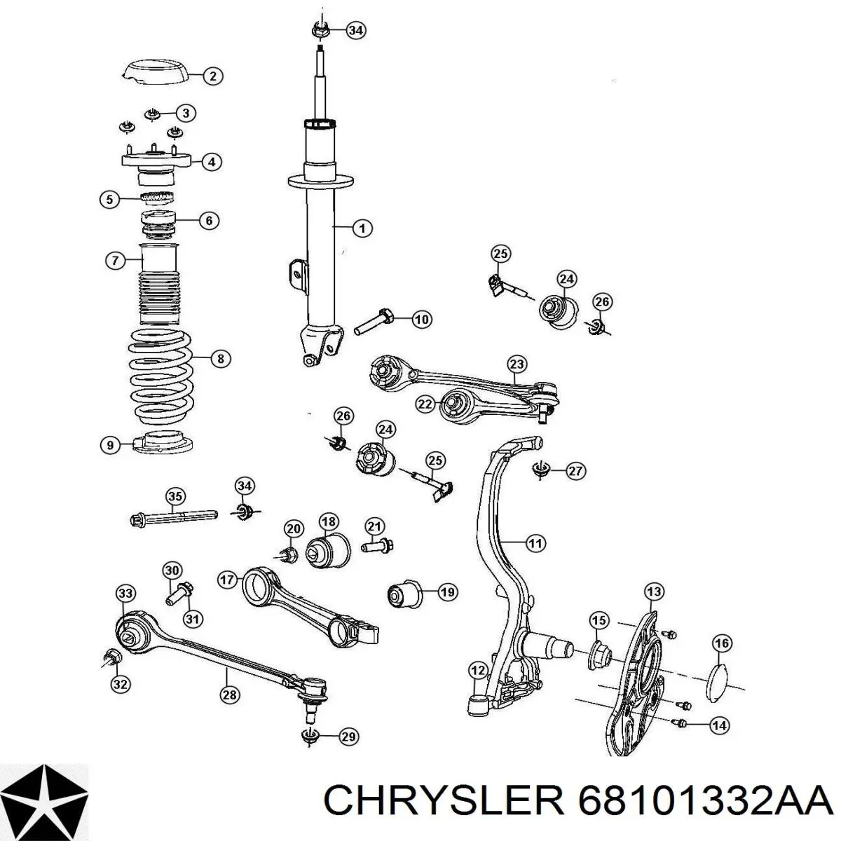  68101332AA Chrysler