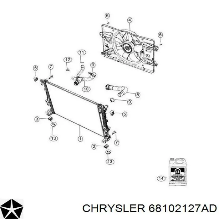 Купити 68102127AD Chrysler 