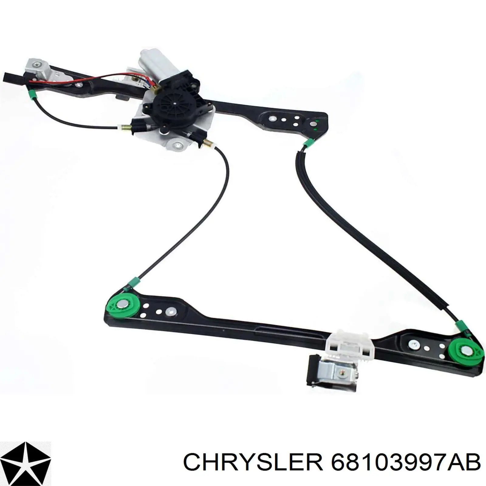 Склопідйомник з електродвигуном Chrysler 68103997AB ціна, від 50.06 USD