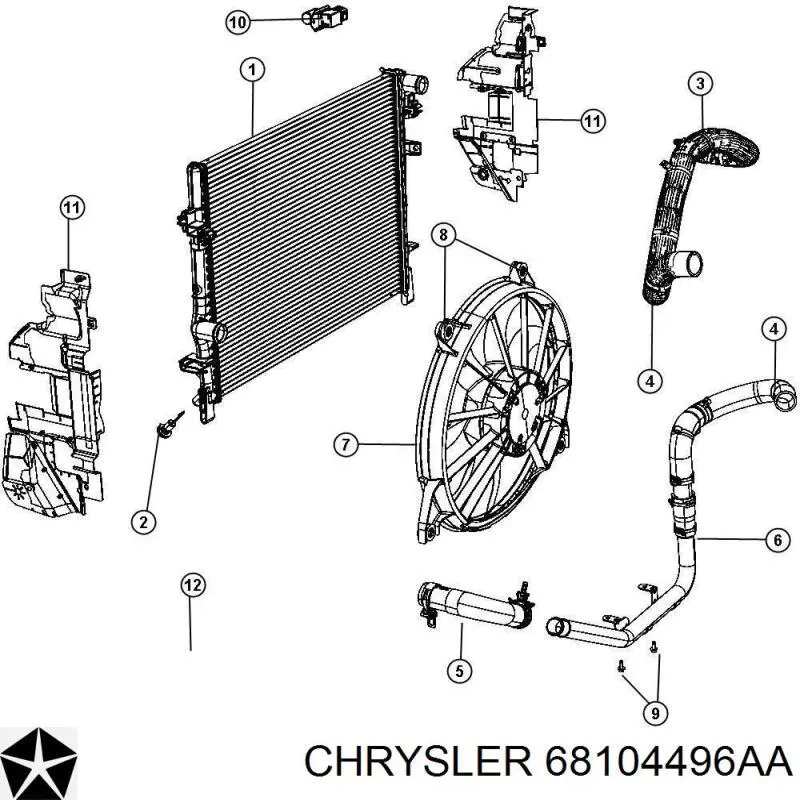 Охолоджуюча рідина (ОР) 68104496AA Chrysler