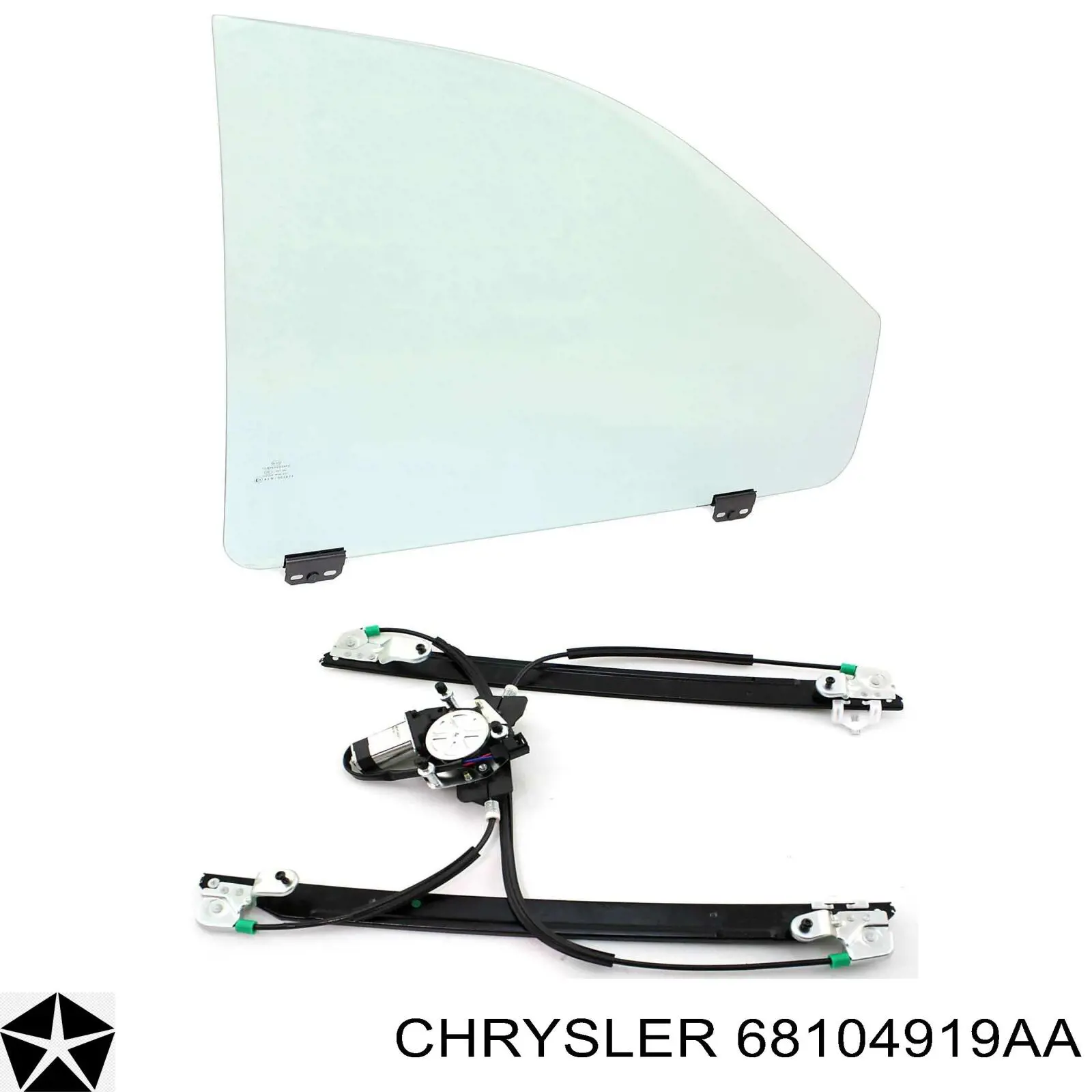 Скло передніх дверей, лівою Chrysler 68104919AA ціна, від 25.40 USD