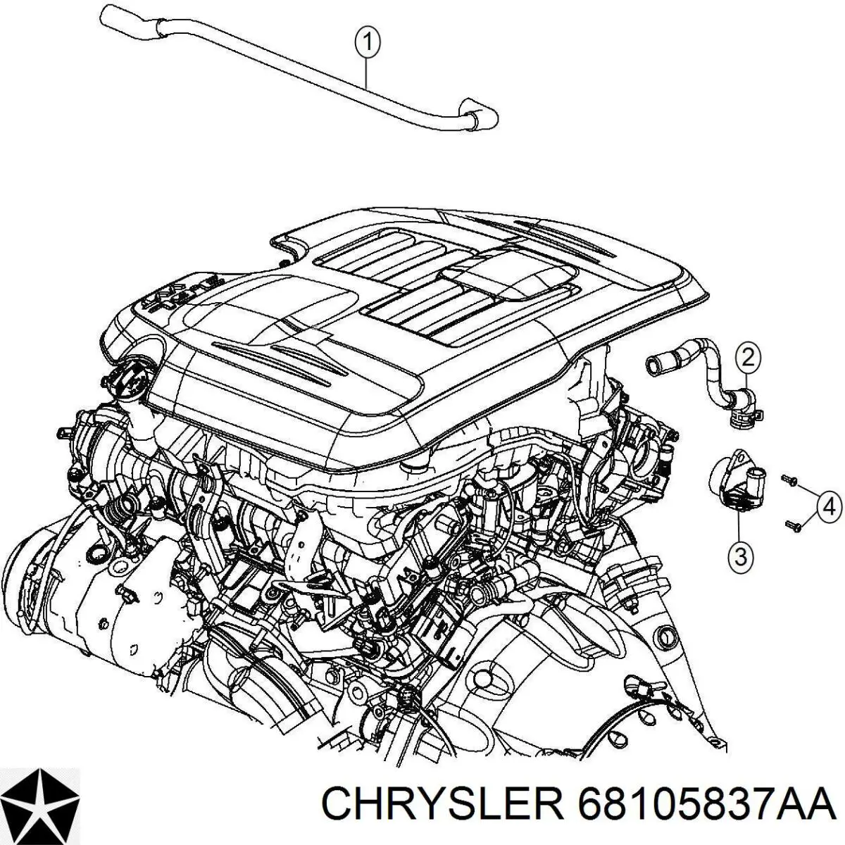  Chrysler 68105837AA ціна, від 4.22 USD