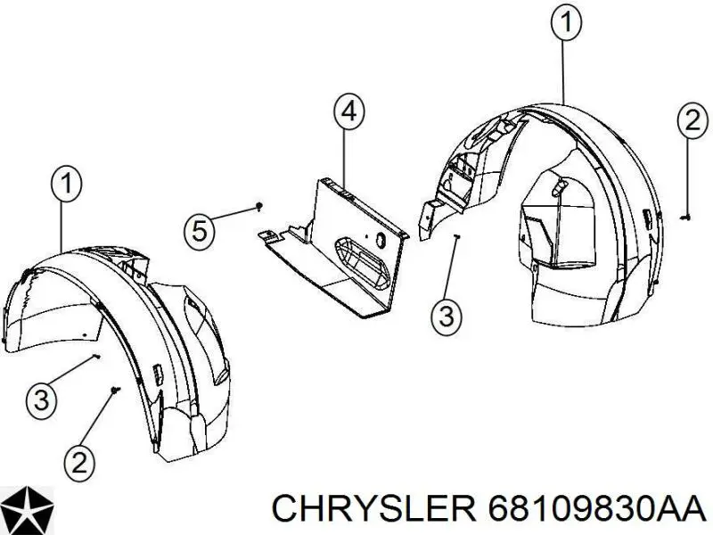  Chrysler 68109830AA ціна, від 116.10 USD