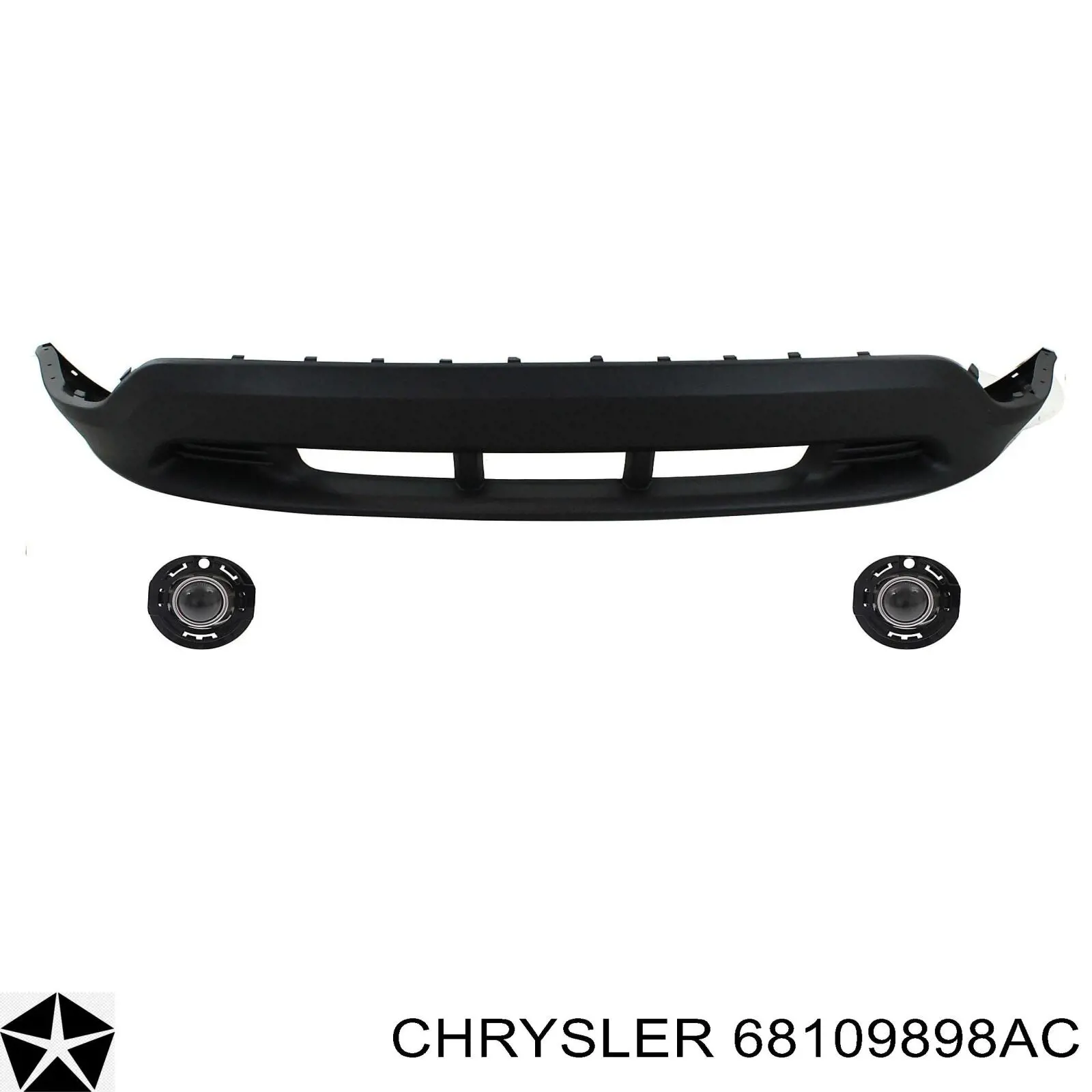 68109898AC Chrysler Буфер (бампер) задній