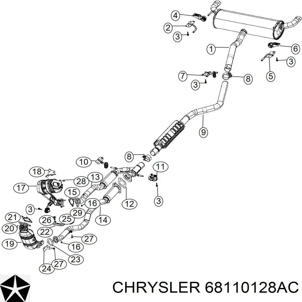 68110128AC Chrysler 