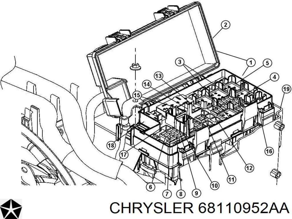 Реле вентилятора Chrysler 68110952AA ціна, від 4.36 USD