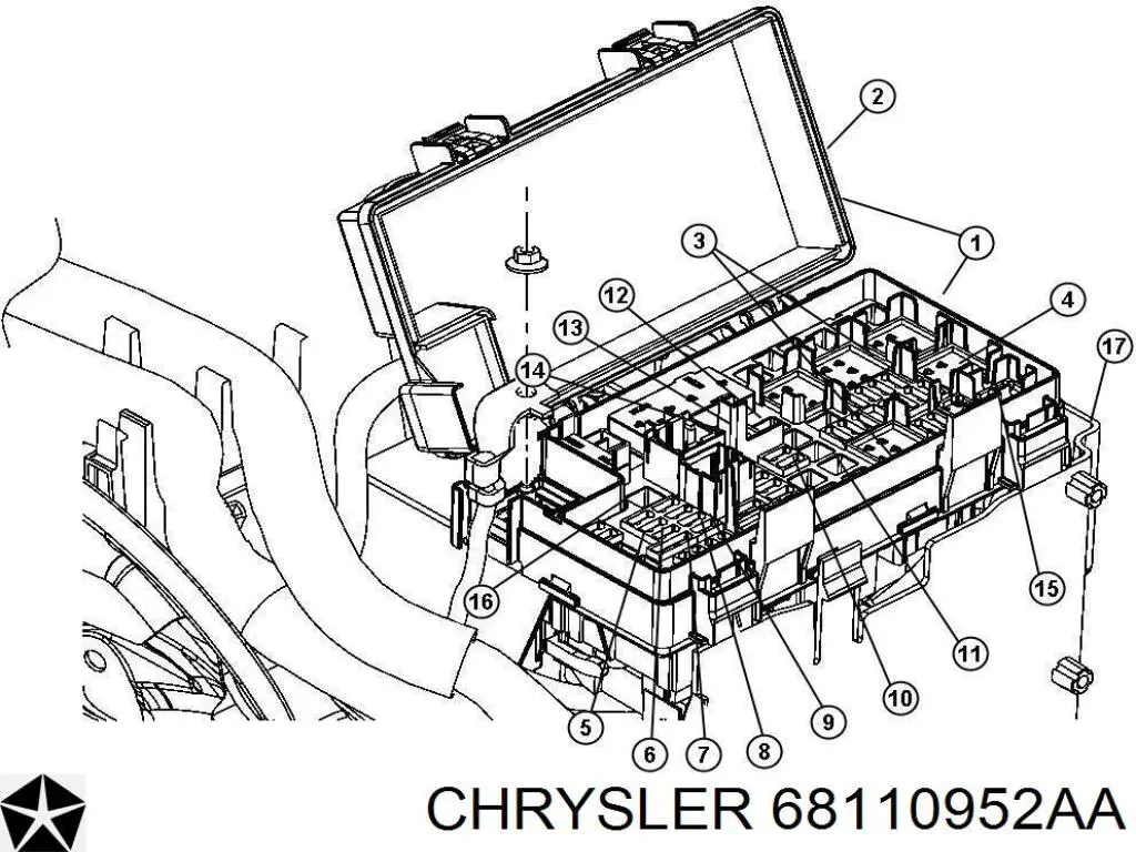 Реле вентилятора 68110952AA Chrysler