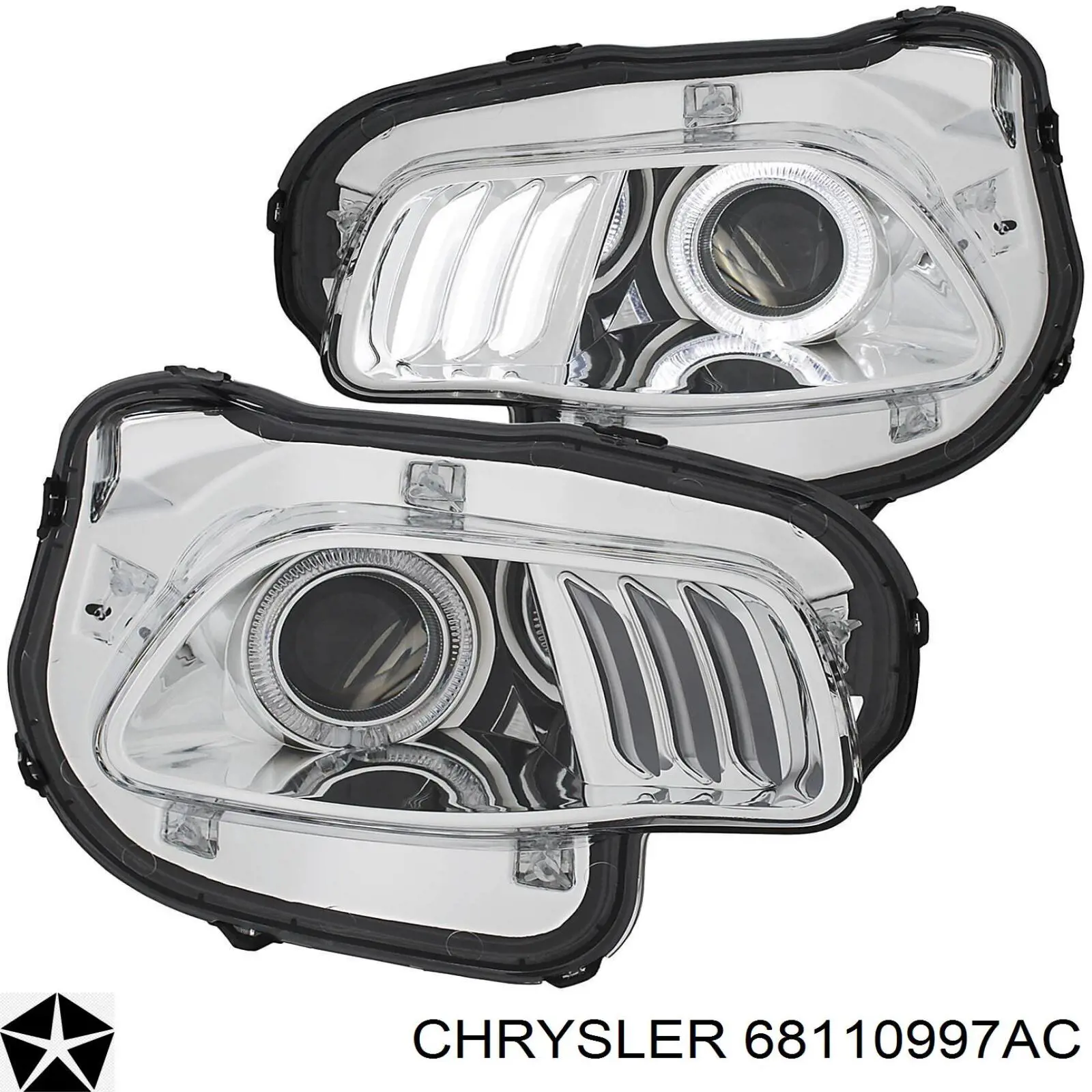Фара ліва 68110997AF Chrysler
