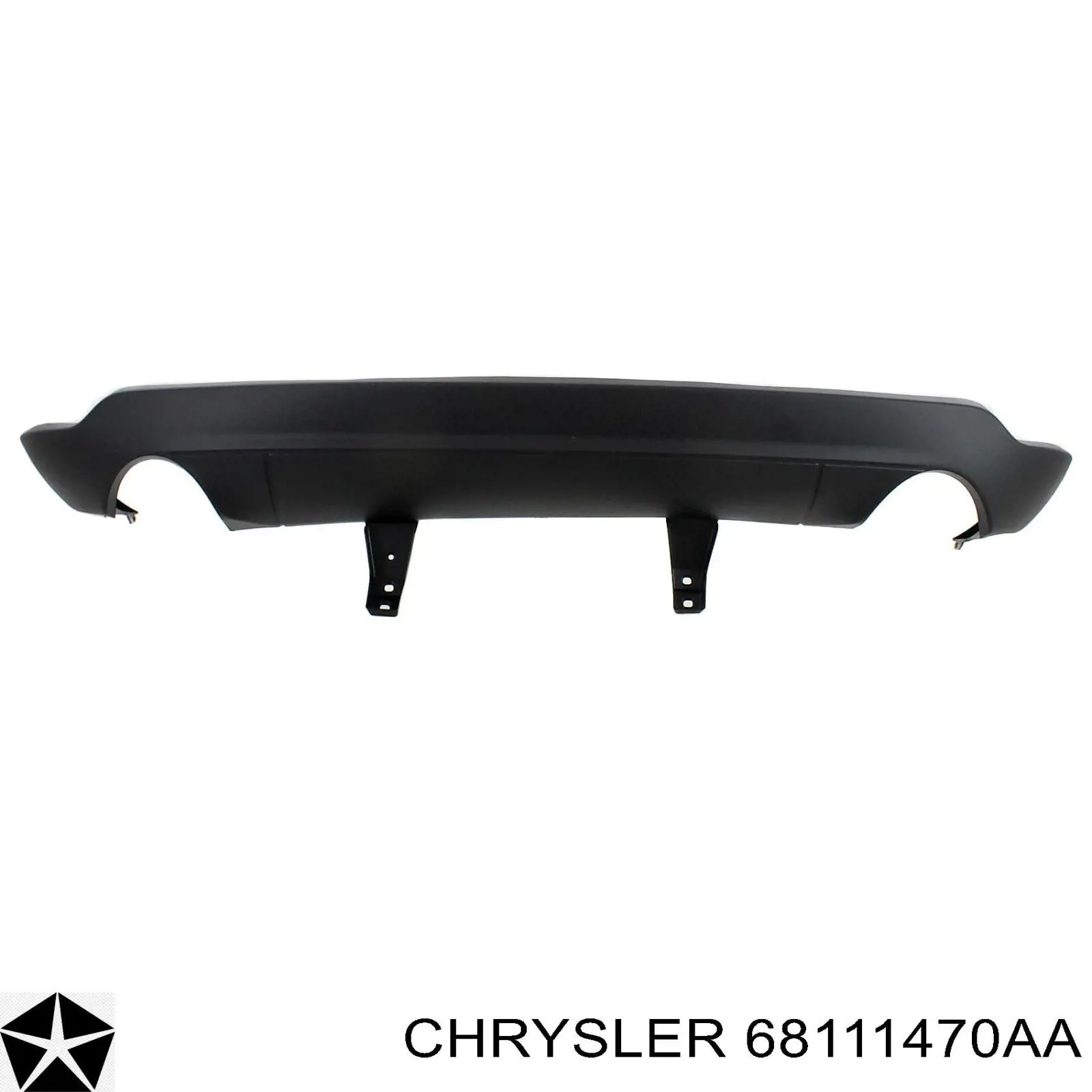 68111470AA Chrysler Накладка бампера заднього