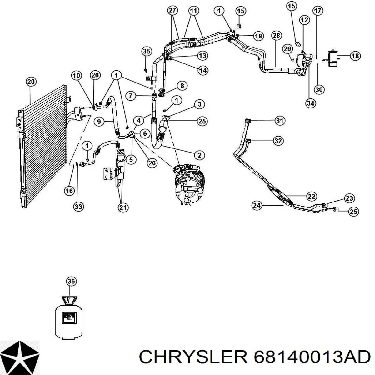 68140013AD Chrysler 