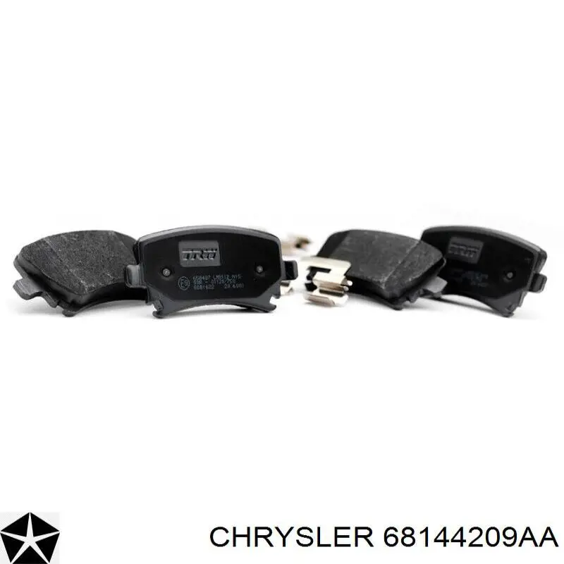 Задні гальмівні колодки 68144209AA Chrysler